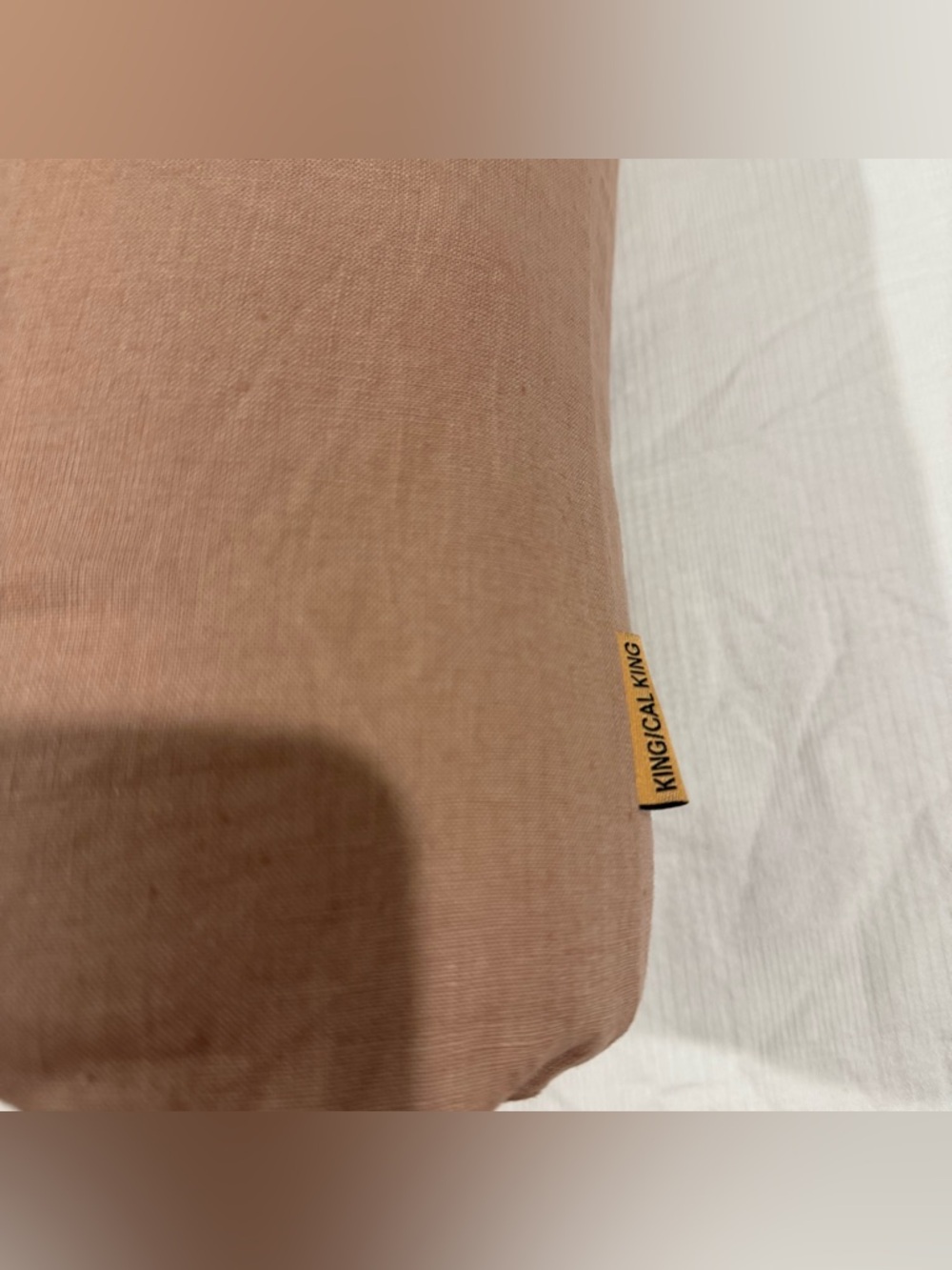 New Quince European Linen Duvet Cover Set King/Cal King - Desert Sunset $214 - Picture 9 of 11